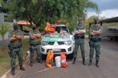 Em fiscalização e realização à operação pré-piracema, Polícia Militar flagra crime ambiental