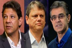 São Paulo tem três postulantes ao cargo de governador distanciados dos demais candidatos