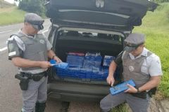 Polícia Rodoviária realiza a apreensão de mais de 131 kg de maconha em rodovia que corta a região