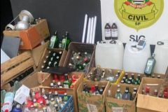 Investigação da Polícia Civil flagra laboratório clandestino de bebidas falsificadas em São Manuel