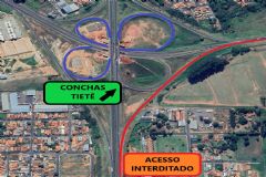 Concessionária realiza bloqueio do acesso para motoristas em trecho da Castelinho para manutenção